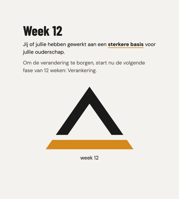 Week 12: start van de fase Verankering